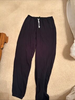 Target woman’s Black Sweatpants with White Drawstring